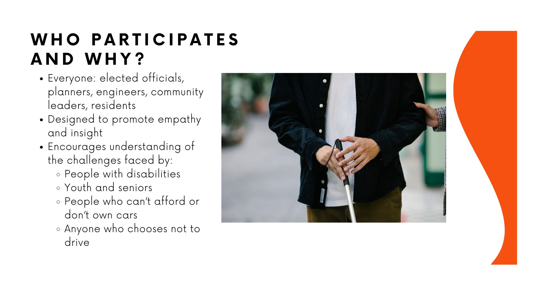 Description of who participates
